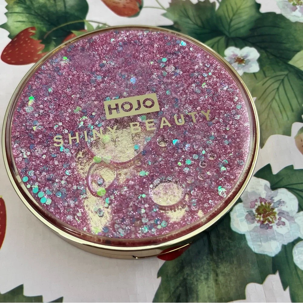 Pink Glitter Snow Globe Circle Eyeshadow Palette with 11 Colors - NIB